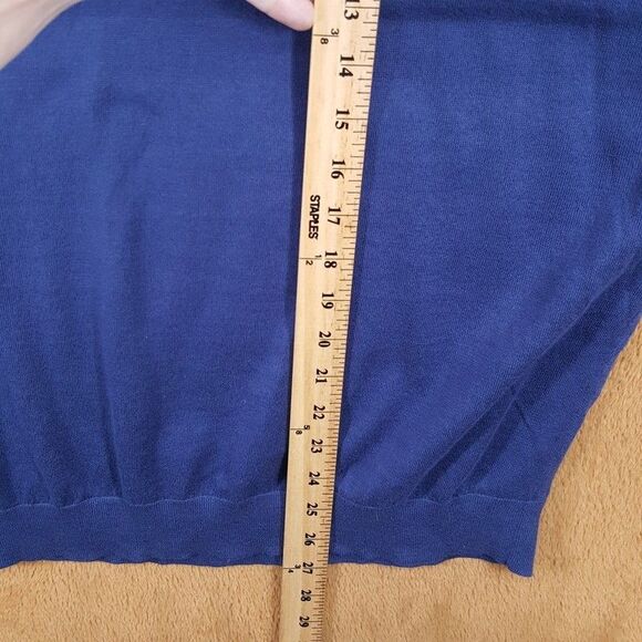 BLOOMINGDALES Polo Shirt Mens XXL Blue Pullover Short Sleeve Knit 100% Cotton - Picture 5 of 6
